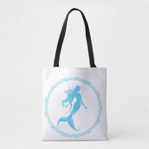 Bolsa Tote Silhueta de Sereia