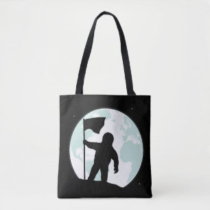 Bolsa Tote Silhueta do astronauta