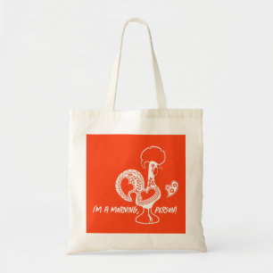 Bolsa Tote Silhueta Moderna do Riser Antecipado do Galo Portu