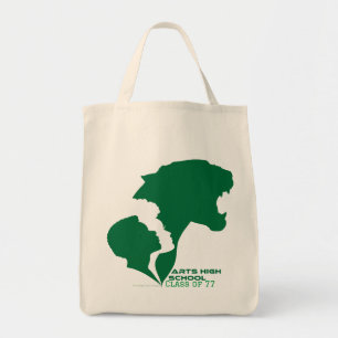 Bolsa Tote Silhuetas verdes para Segundos graus de artes pers
