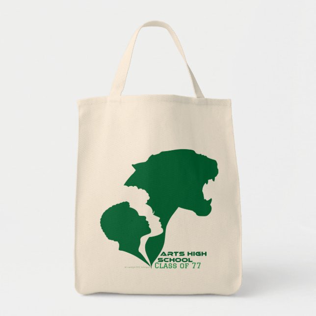 Bolsa Tote Silhuetas verdes para Segundos graus de artes pers (Frente)