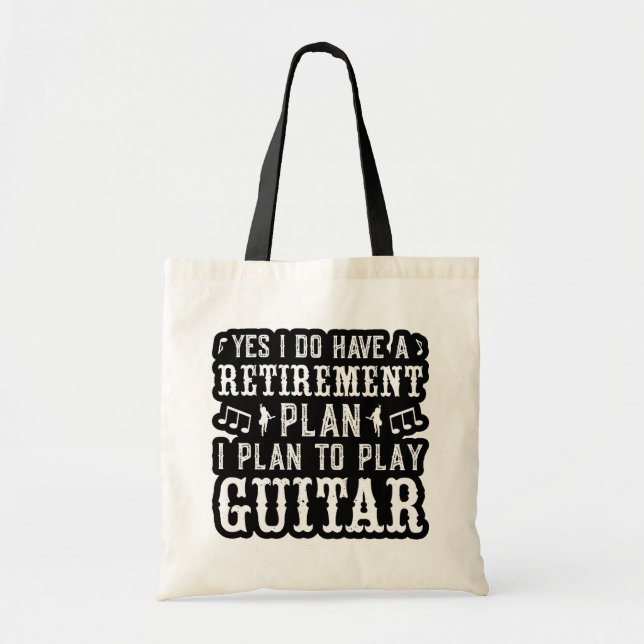 Bolsa Tote Sim, Eu Tenho Um Plano De Aposentação Engraçada. (Frente)