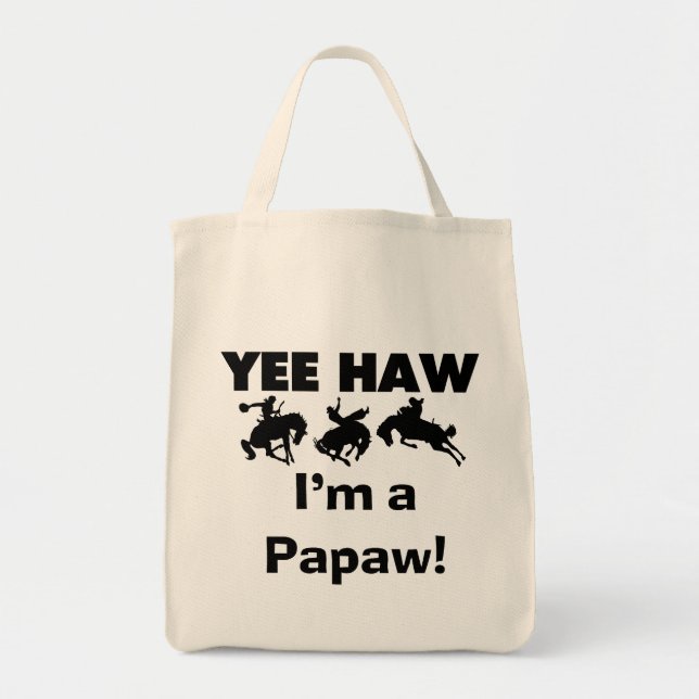Bolsa Tote Sim Haw, sou uma camiseta e presentes (Frente)