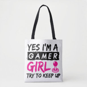 Bolsa Tote Sim, sou uma garota de jogos