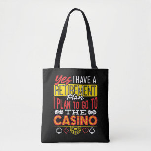 Bolsa Tote Sim, tenho um plano de aposentadoria Casino Engraç
