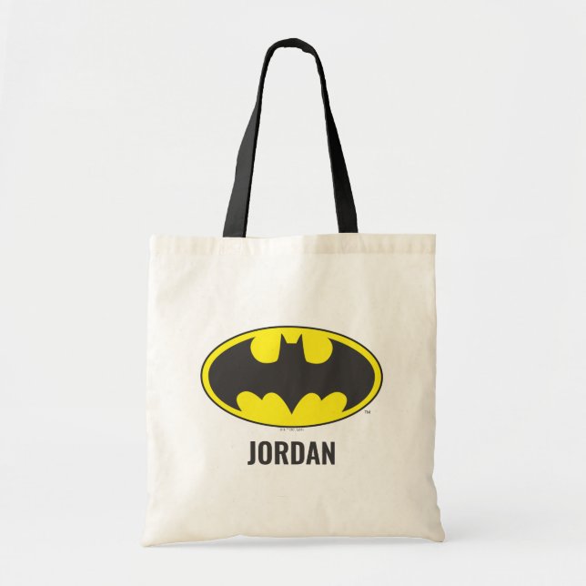 Bolsa Tote Símbolo Batman | Logotipo Oval Bat (Frente)