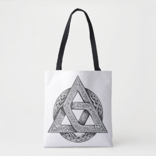 Bolsa Tote símbolo celta, nó da trindade