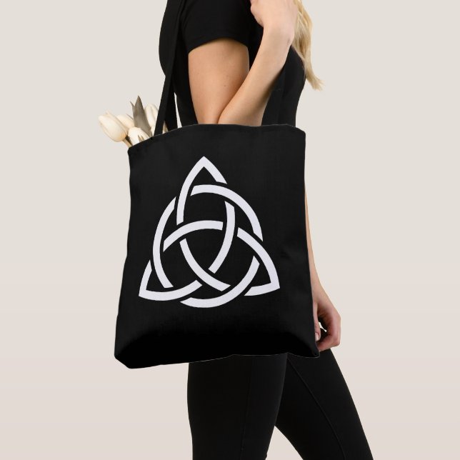 Bolsa Tote Símbolo Celtic Trinity Knot Triquetra (Close Up)