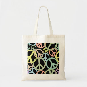 Bolsa Tote Símbolo Colorido de Paz - Barra de Ferramentas Re