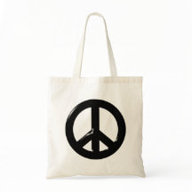 Símbolo da Paz 3D Preto