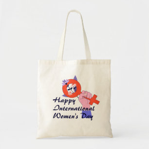 Bolsa Tote Símbolo das Mulheres Feliz Dia das Mulheres