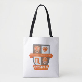 Bolsa Tote Símbolo de Aniversário de Escorpião™ para 1-21 de 
