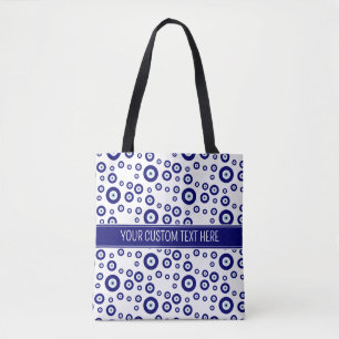 Bolsa Tote Símbolo de Boa sorte e Proteção para Olhos Mau Azu