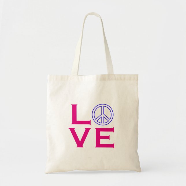 Bolsa Tote Símbolo de Círculo de Paz Amor (Frente)