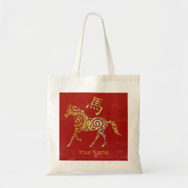 Bolsa Tote Símbolo de constelação do Horóscópio Zodiac Chinês