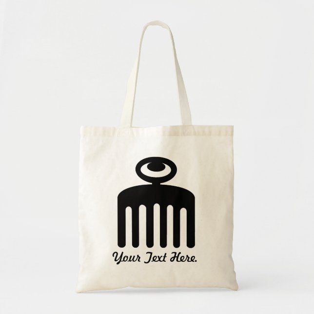 Bolsa Tote Símbolo de Duafe | Adinkra para a beleza feminino (Frente)