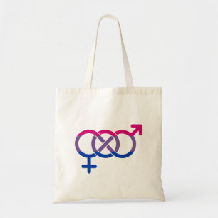 Bolsa Tote Símbolo de gênero da bissexualidade