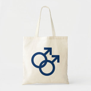 Bolsa Tote Símbolo de gênero MLM Gay Men