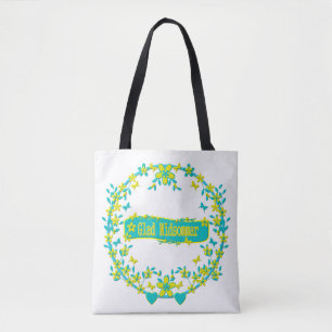 Bolsa Tote Símbolo de Meia-Verão suecia Feliz Midsommar.