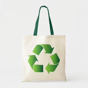 Bolsa Tote Símbolo de Reciclar Verde