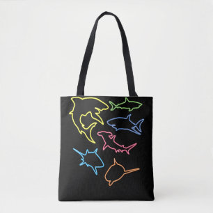 Bolsa Tote Símbolo de tubarão - Presentes de pasto de tubar