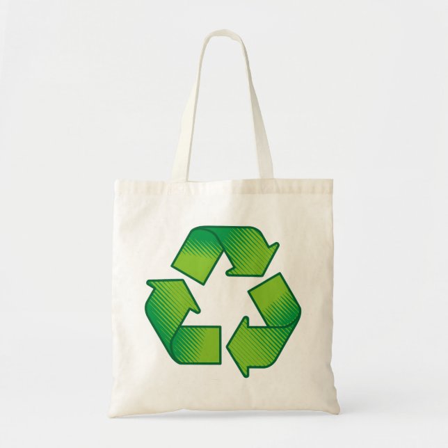 Bolsa Tote Símbolo do reciclagem (Frente)
