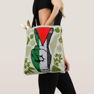 Bolsa Tote Símbolo do Triângulo Vermelho da Resistência da Mã