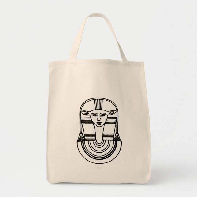 Bolsa Tote Símbolo egípcio: Hathor (Frente)