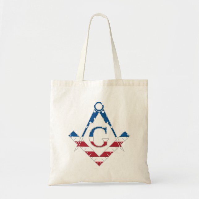 Bolsa Tote Símbolo freemasônico dos EUA (Frente)