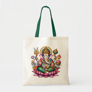 Bolsa Tote Símbolo Imagem Ganesha da Prosperidade e Sabedoria