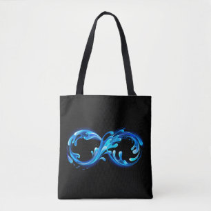 Bolsa Tote Símbolo Infinito de Água Fria e Clara