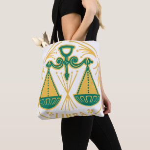 Bolsa Tote Símbolo Libra do Zodíaco num