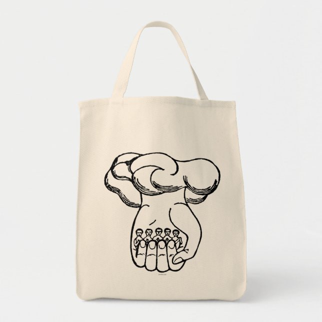 Bolsa Tote Símbolo: Mão divina (Frente)