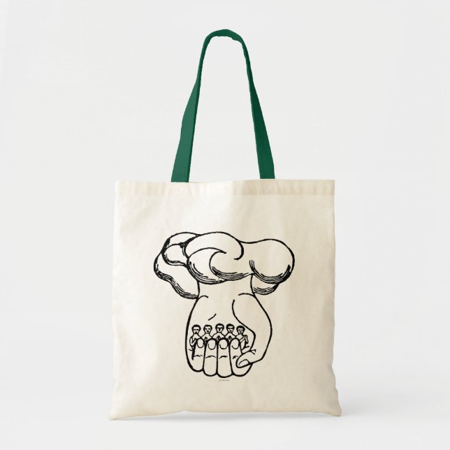 Bolsa Tote Símbolo: Mão divina (Frente)