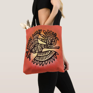 Bolsa Tote Símbolo Mayan Bird Art