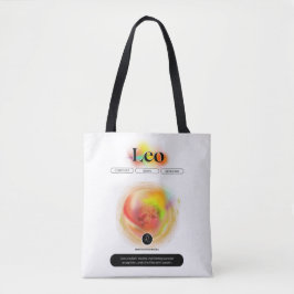 Bolsa Tote Símbolo Moderno Zodiac Cotação Leo | Elemento Fogo