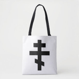 Bolsa Tote símbolo transversal do deus da religião da igrej