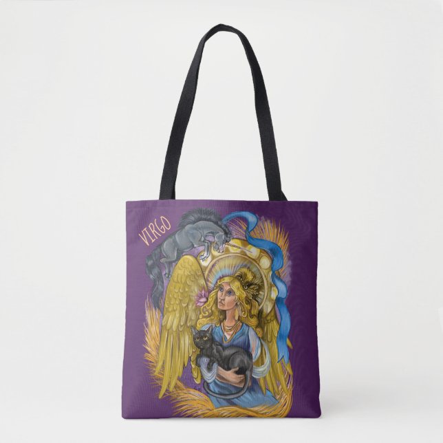 Bolsa Tote Símbolo Virgo Zodiac (Frente)