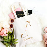 Bolsa Tote Símbolo Zodíaco Moderno Dourado Scorpius| Elemento<br><div class="desc">Símbolo Zodíaco Moderno Dourado Scorpius| Elemento Água</div>