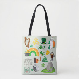 Bolsa Tote Símbolos da Irlanda