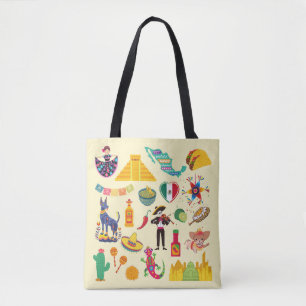 Bolsa Tote Símbolos do México