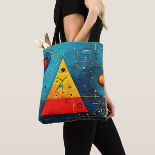 Bolsa Tote Símbolos Geométricos Abstrato nº 06.