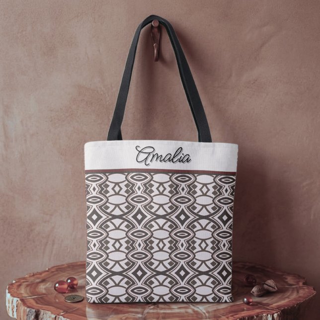 Bolsa Tote Simetria de Diamante e Oval Chic (Criador carregado)