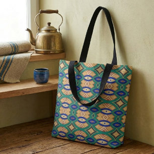 Bolsa Tote Simetria de Diamante e Oval Macio