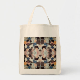 Bolsa Tote Simetria de Pastel vibrante - Arte texturizada por