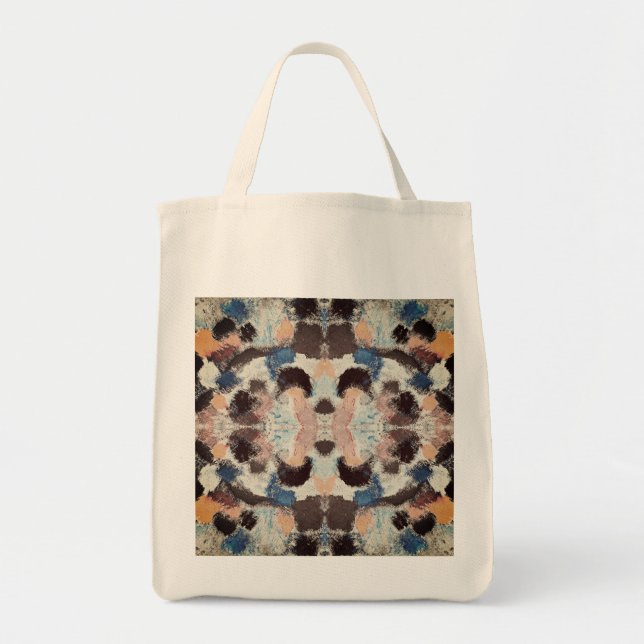 Bolsa Tote Simetria de Pastel vibrante - Arte texturizada por (Frente)