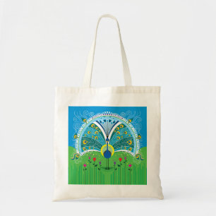 Bolsa Tote Simetria de Pavão Encantador
