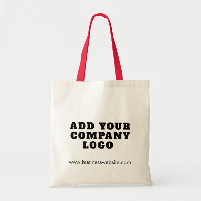 Bolsa Tote Simple Business Logo Matching Promotional (Frente)