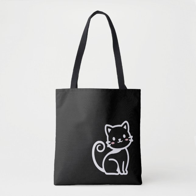 Bolsa Tote Simple Cute Cat (Frente)
