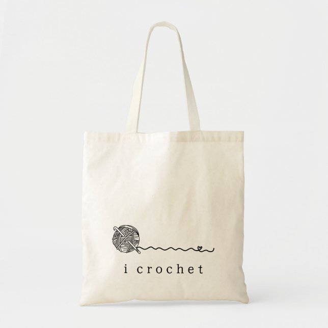 Bolsa Tote Simple Cute Yarn Hook I Crochet (Frente)